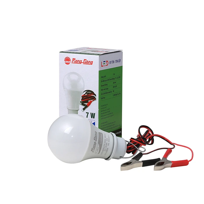 Bóng LED Bulb A60N1/7W 6500K (12-24VDC kẹp) SS