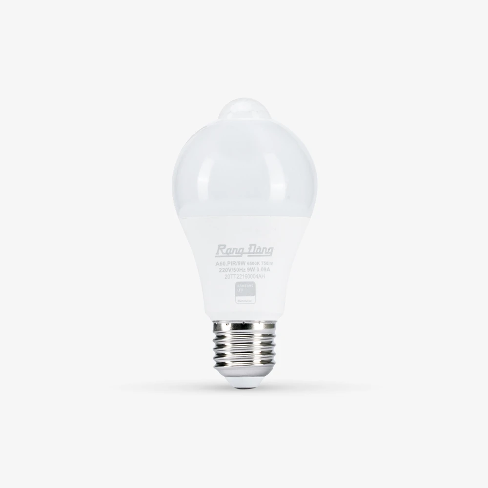 Bóng LED Bulb cảm biến A60.PIR/9W E27 3000K