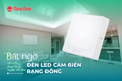 Bất ngờ về những ứng dụng tuyệt vời của đèn LED cảm biến Rạng Đông