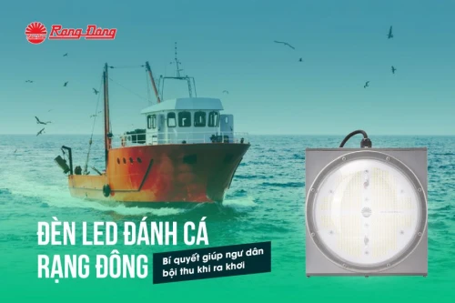 Đèn LED đánh cá Rạng Đông - Bí quyết giúp ngư dân bội thu khi ra khơi