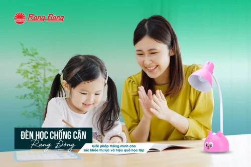 Đèn học chống cận Rạng Đông - Giải pháp thông minh cho sức khỏe thị lực và hiệu quả học tập
