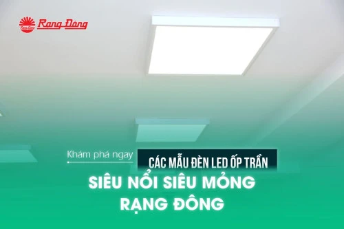 Hướng dẫn chi tiết cách sử dụng đèn LED thả trần Rạng Đông