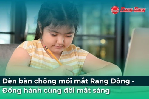 Đèn bàn chống mỏi mắt Rạng Đông - Đồng hành cùng đôi mắt sáng