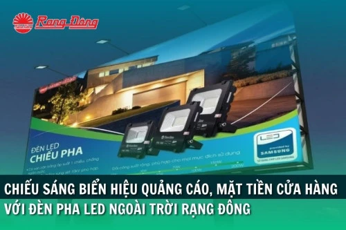 Chiếu Sáng Biển Hiệu Quảng Cáo, Mặt Tiền Cửa Hàng Với Đèn Pha LED Ngoài Trời Rạng Đông