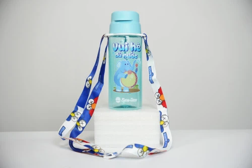 Bình nước RD-05P2.QT (hộp quà tặng & dây treo) In hình cho Bé- VUI HÈ ĐỦ NƯỚC