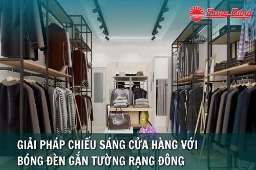 Giải Pháp Chiếu Sáng Cửa Hàng Với Bóng Đèn Gắn Tường Rạng Đông