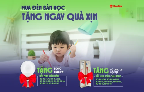 QUỐC TẾ THIẾU NHI – SALE MÊ LY MUA ĐÈN BÀN HỌC, TẶNG NGAY QUÀ XỊN: