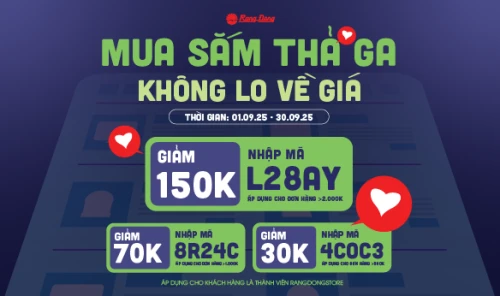 MUA SẮM THẢ GA - KHÔNG LO VỀ GIÁ: ƯU ĐÃI ĐẶC BIỆT DÀNH RIÊNG CHO THÀNH VIÊN RẠNG ĐÔNG STORE!
