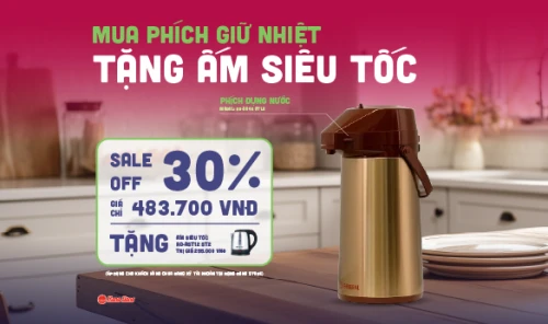 MUA PHÍCH GIỮ NHIỆT, NHẬN NGAY ẤM SIÊU TỐC - DEAL "HỜI" KHÔNG THỂ BỎ LỠ!