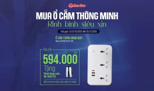 Mua ổ cắm thông minh - rinh bình siêu xịn: