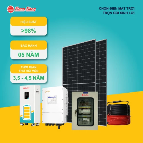 Hệ điện áp mái NLMT SLS.R1P 13.5KW V5(Pin 5kW-KNC)