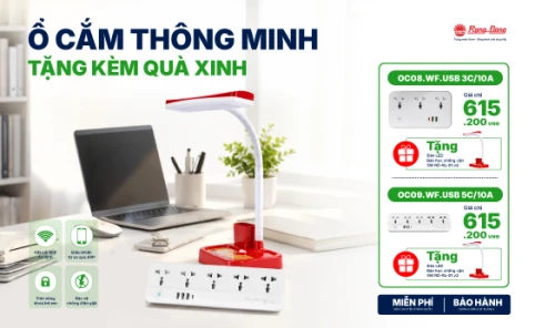 Ổ CẮM THÔNG MINH – TẶNG KÈM QUÀ XINH