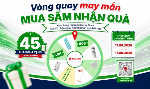 VÒNG QUAY MAY MẮN – TRI ÂN KHÁCH HÀNG CÙNG RẠNG ĐÔNG STORE