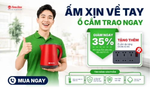 ẤM XỊN VỀ TAY – Ổ CẮM TRAO NGAY