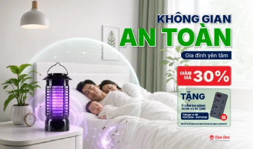 CHỐNG MUỖI AN TOÀN - NHẬN QUÀ NGẬP TRÀN cùng Đèn Bắt Muỗi Rạng Đông!