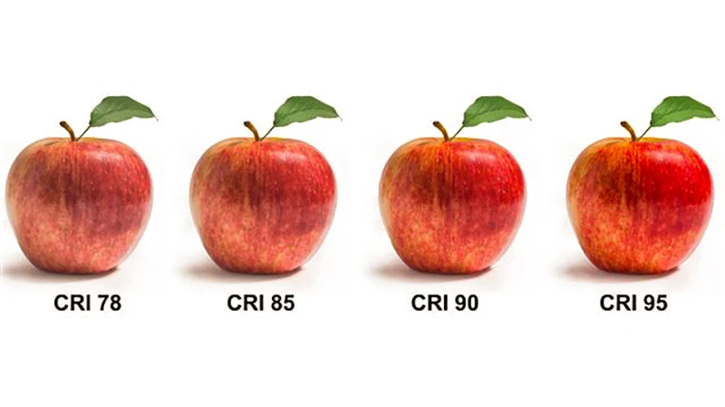 Chỉ số CRI>80 cho khẳ năng tái tạo màu sống động