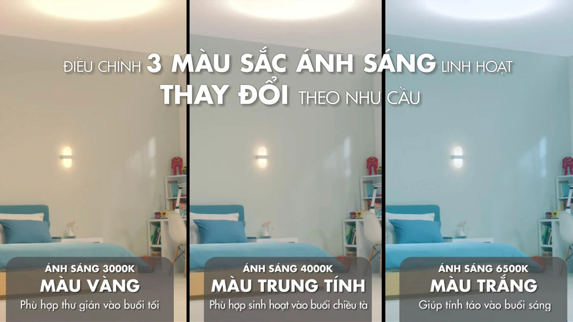 Đ&egrave;n LED Rạng Đ&ocirc;ng tự do điều chỉnh &aacute;nh s&aacute;ng từ xa th&ocirc;ng qua ứng dụng điện thoại th&ocirc;ng minh