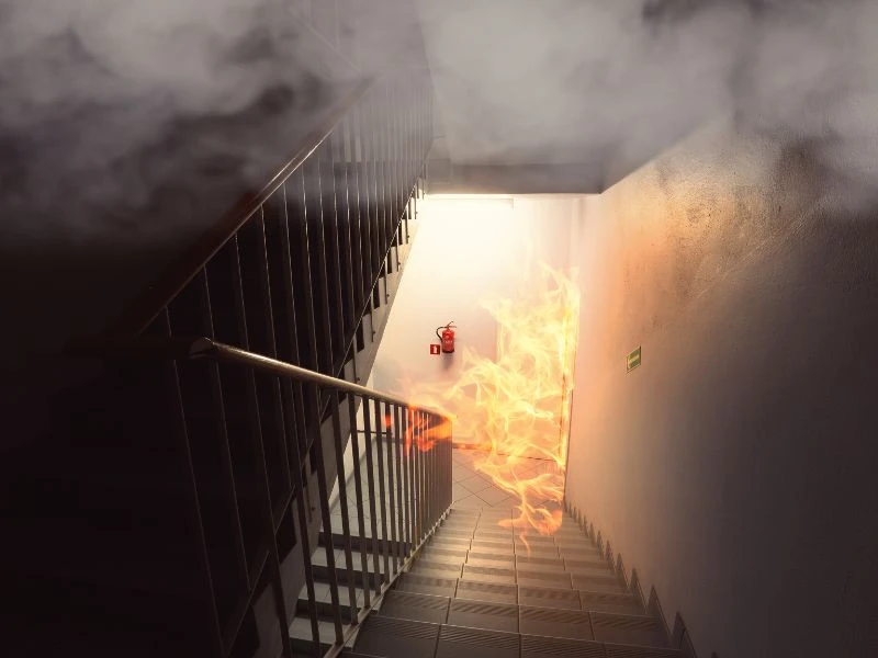đèn led khẩn cấp rất quan trọng khi xảy ra trường hợp cháy nổ trong tòa nhà 