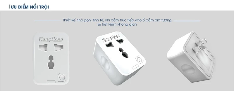 Ổ cắm Wifi đơn OC.01.WF 16A Rạng Đông có thiết kế nhỏ gọn