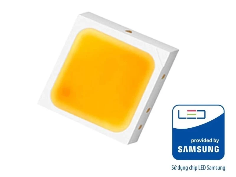 Chip LED Samsung đến từ Hàn Quốc giúp tiết kiệm điện năng tiêu thụ và cho công suất chiếu sáng vượt trội