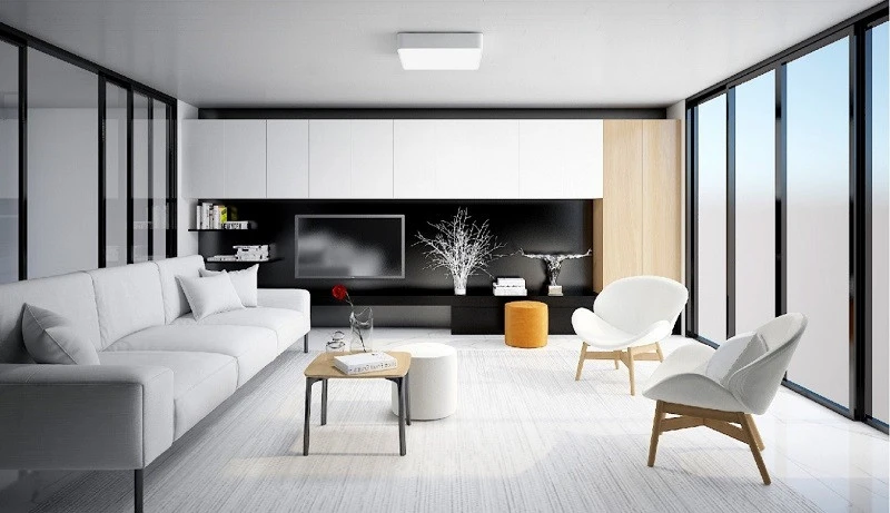 Sử dụng đèn led ốp trần vuông  Rạng Đông giúp tăng thêm tính thẩm mỹ và hiện đại cho không gian nội thất