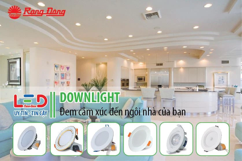 Đèn LED Rạng Đông có đa dạng mẫu mã và công suất