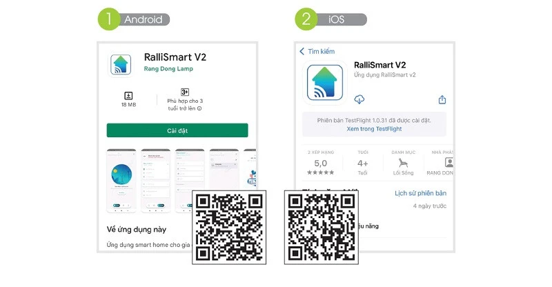 Hướng dẫn tải ứng dụng “RalliSmart V2"