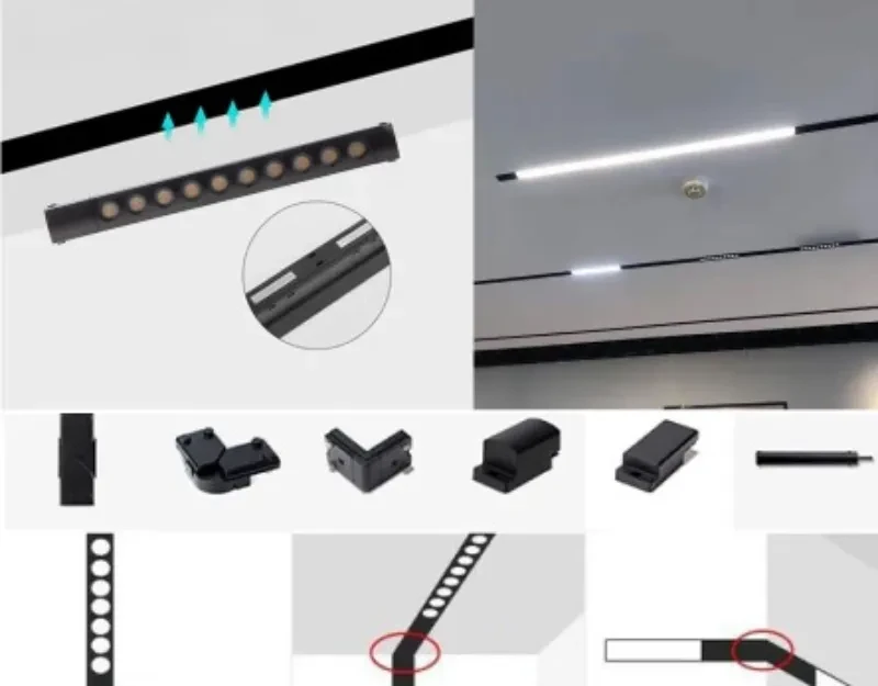 linh kiện bộ đèn LED Tracklight Rạng Đông dễ dàng lắp đặt và thay thế