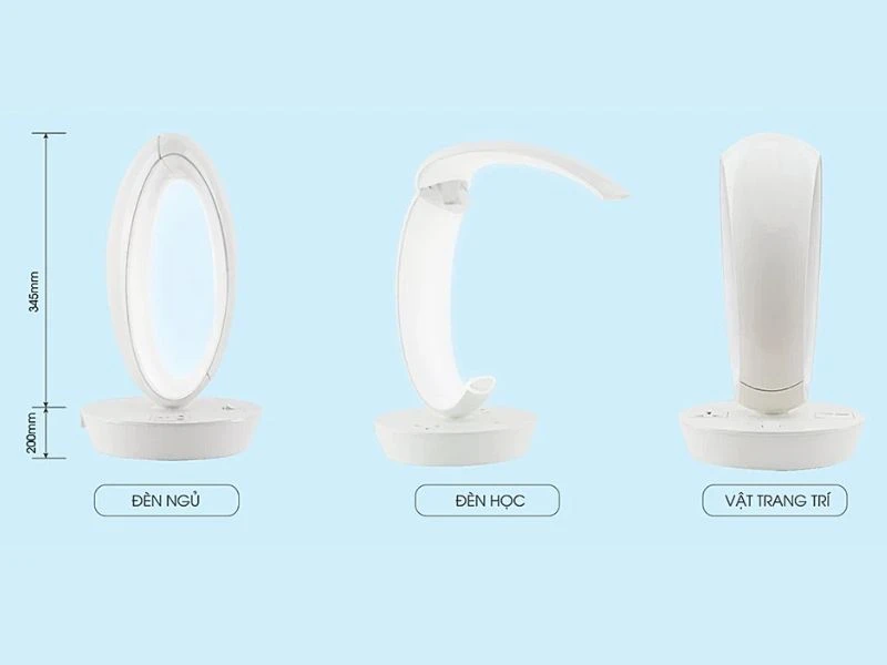 Đèn LED Rạng Đông với thiết kế độc đáo, linh hoạt ứng dụng trong trang trí bàn học, bàn làm việc, phòng khách…