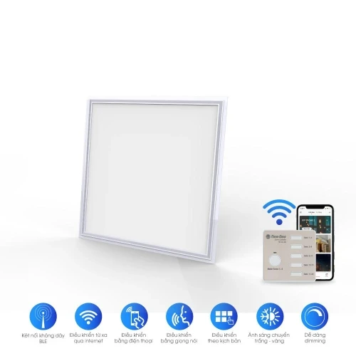 Với kích thước chuẩn 600x600mm và công suất 40W, sản phẩm mang lại ánh sáng chất lượng