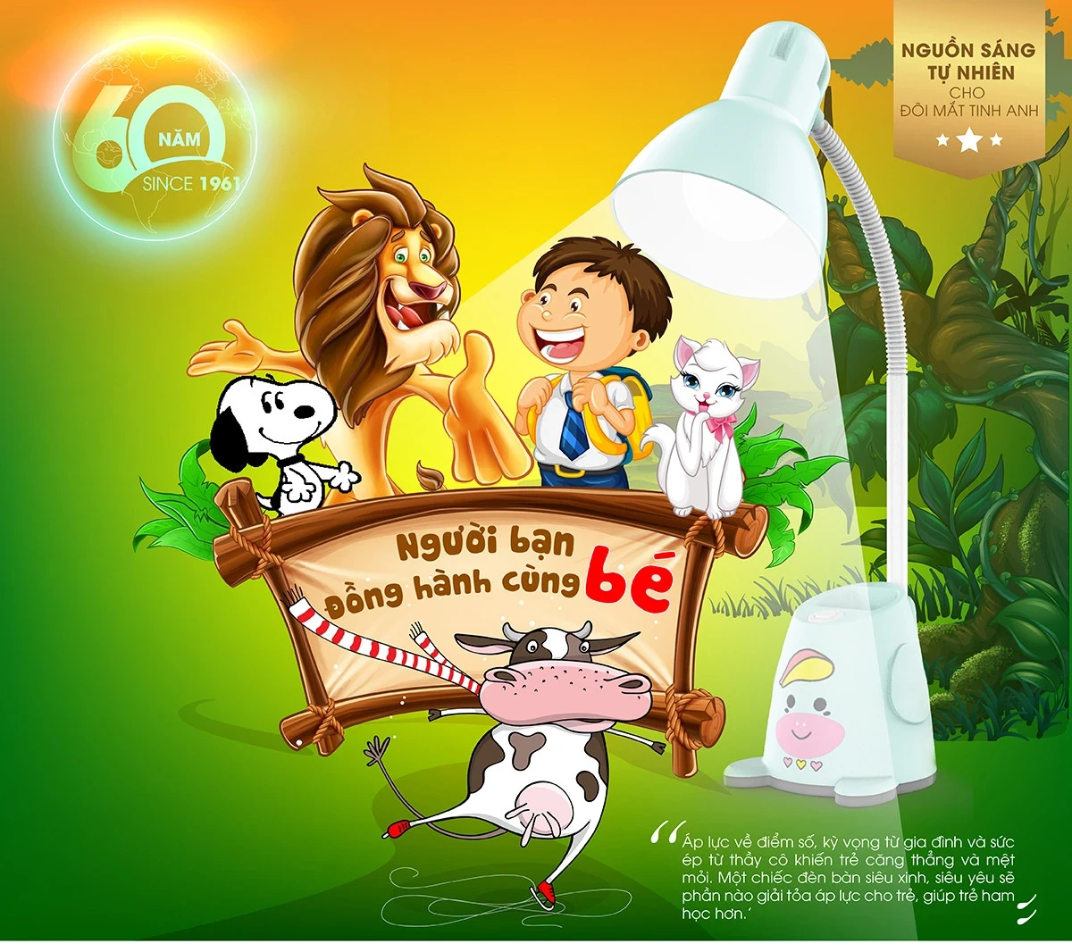 Ánh sáng chất lượng cao, an toàn cho mắt