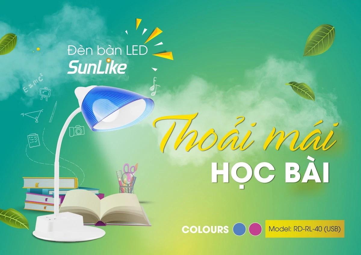 Sản phẩm có thiết kế hiện đại, nhỏ gọn với màu sắc trang nhã, phù hợp với nhiều không gian bàn học, bàn làm việc khác nhau