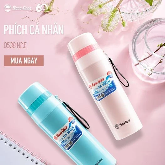 Phích nước cầm tay Rạng Đông với nhiều màu sắc tươi sáng