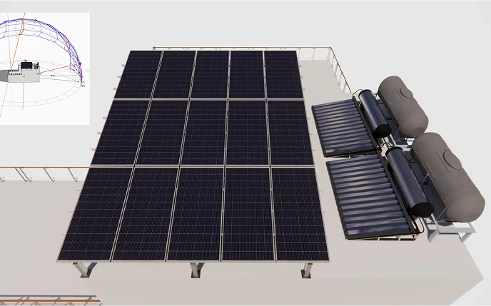 Hệ điện áp mái NLMT SLS.R1P 13.5KW V5(Pin 5kW-KNC)