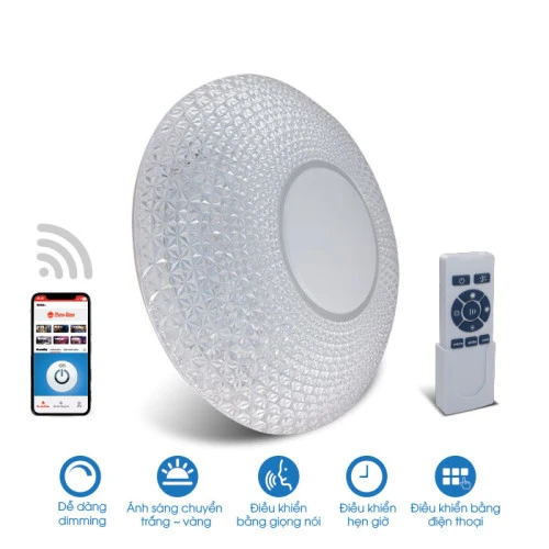 Đèn LED Ốp Trần 500/48W Smart Wifi LN18.WF.IR