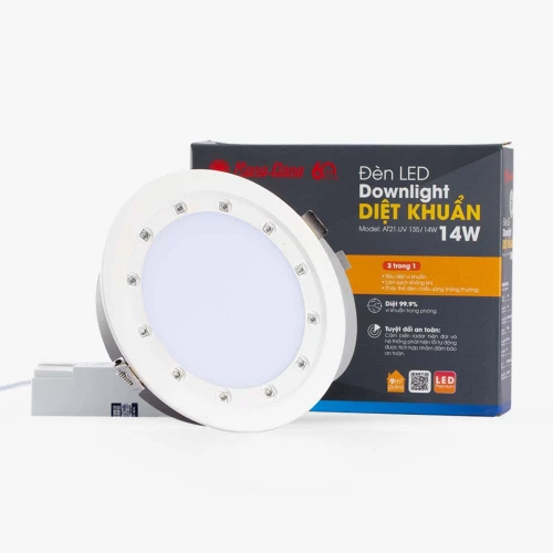 Đèn LED Downlight Âm Trần Diệt Khuẩn 135/14W AT21.UV
