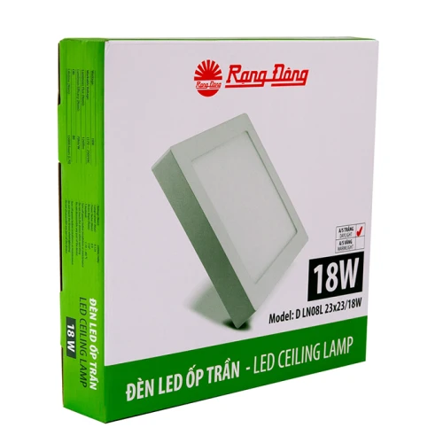 Đèn LED Ốp Trần Vuông 230x230/18W LN08