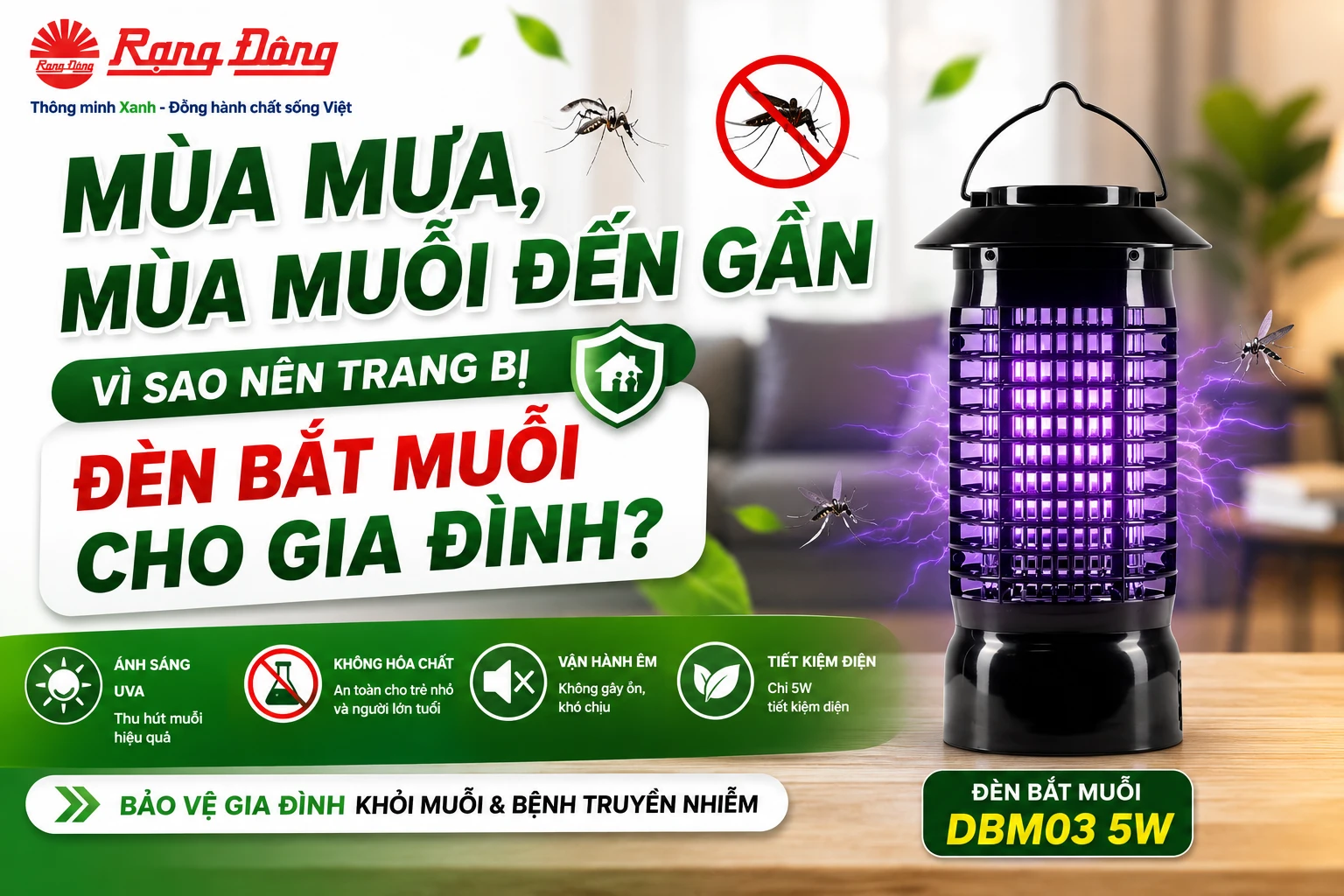 đèn bắt muỗi