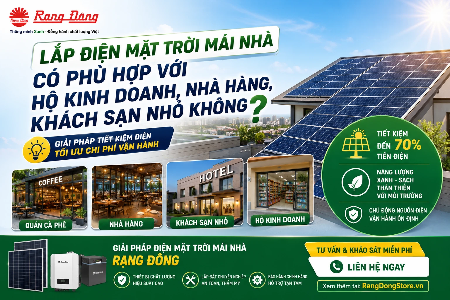 điện mặt trời mái nhà