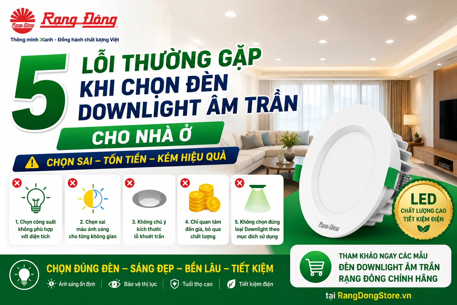 Downlight âm trần