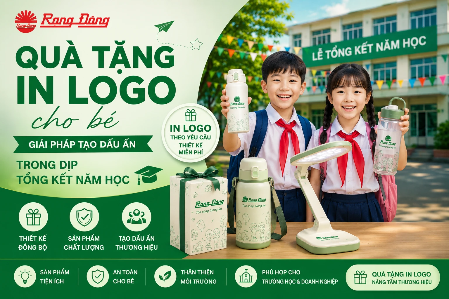 quà tặng in logo cho bé