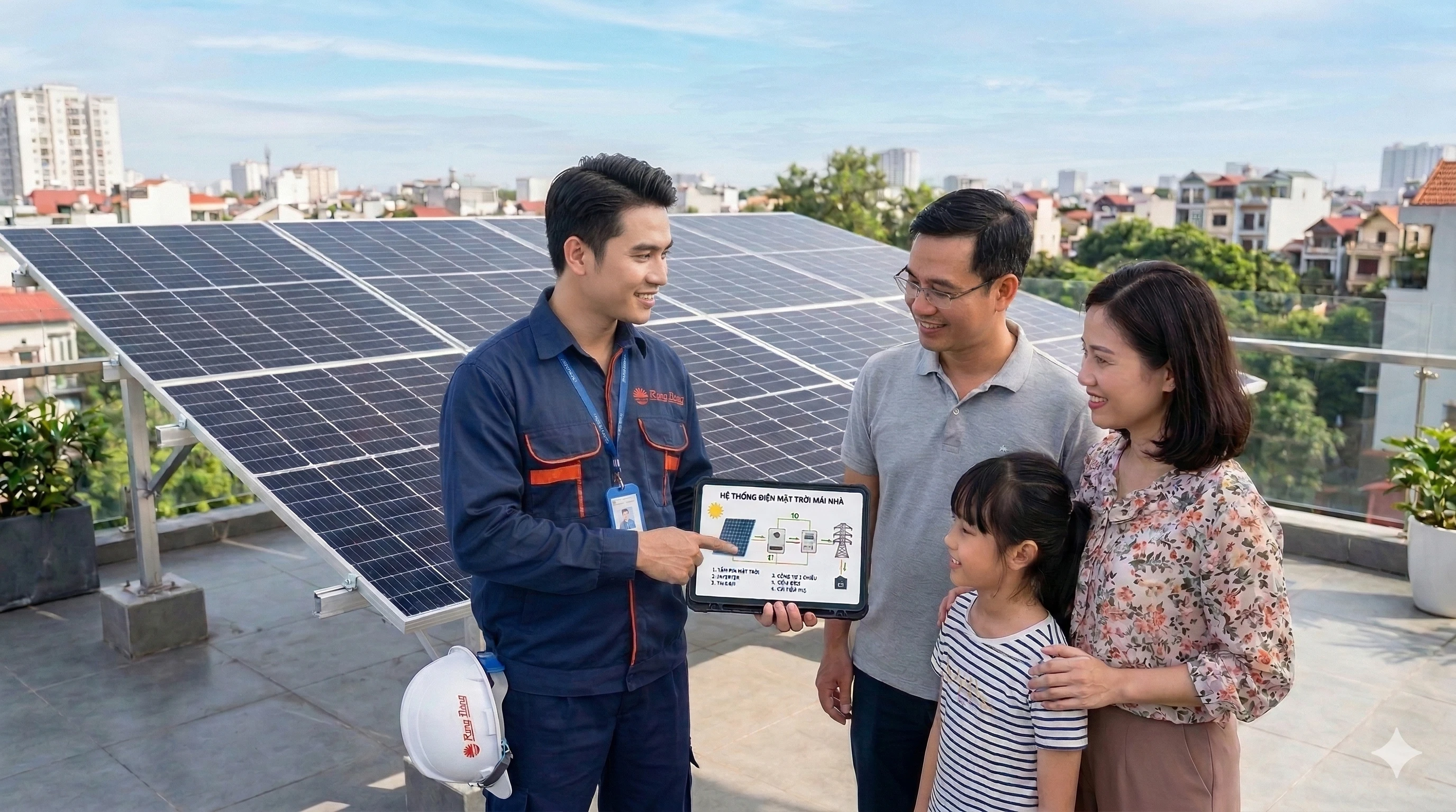 Hệ điện áp mái năng lượng mặt trời